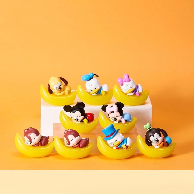 Figuras de exhibición de Mini caja ciega de la serie Disney auténtica, Mickey, Minnie, Pato Donald, juguetes coleccionables a la moda, eso es un buen bebé