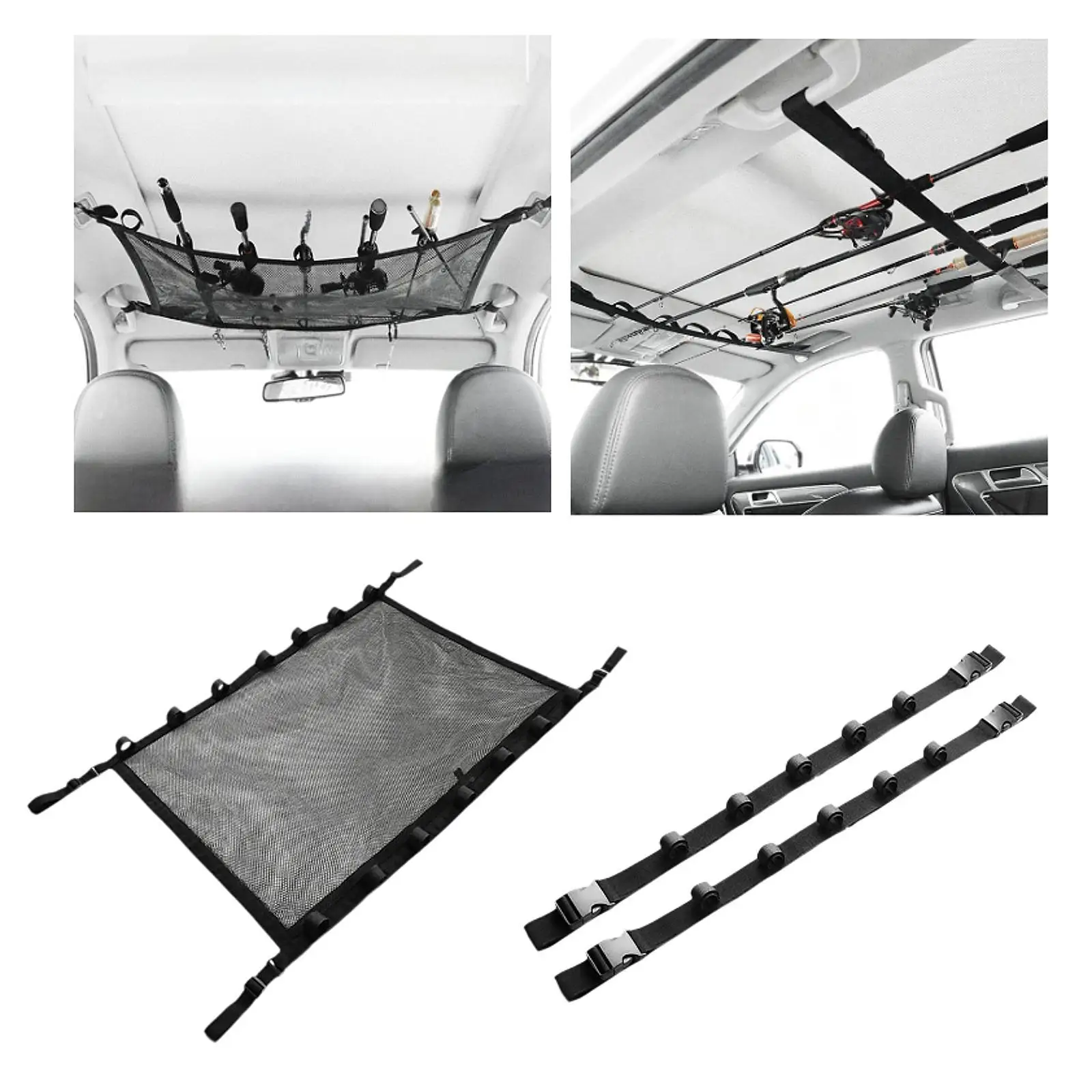 

Автомобильный держатель удочки Экономия места Простота установки Регулируемое хранилище