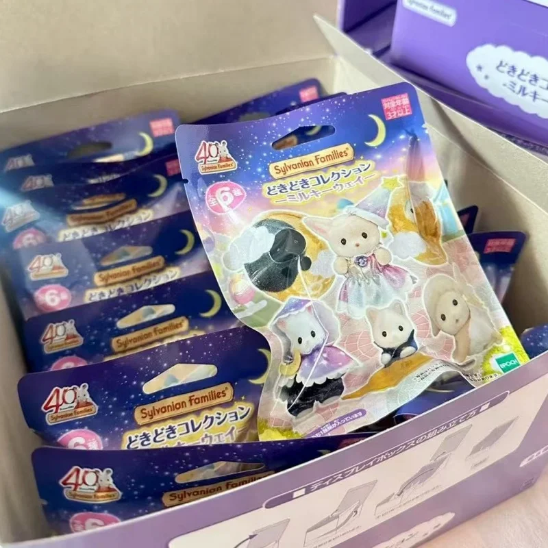 

2025 New Original Sylvanian Families Night Series Action Forest Family Anime Familias Sylvanian Lucky Anime Bag Birthday Gifts