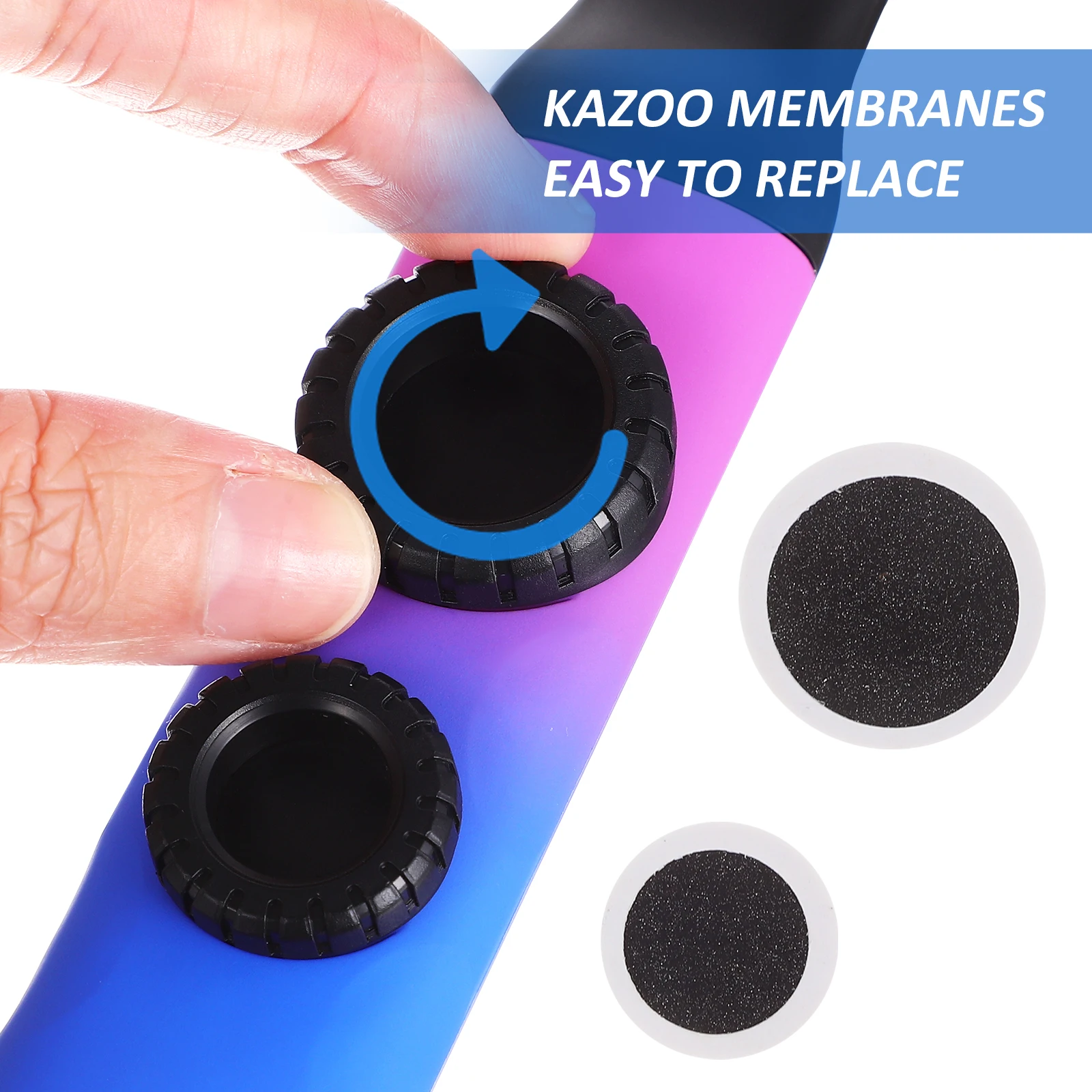 

Portable Kazoos Music Accompaniment Easy Play No Professional Theory Needed With Lanyard And Round Membranes For Adults Students
