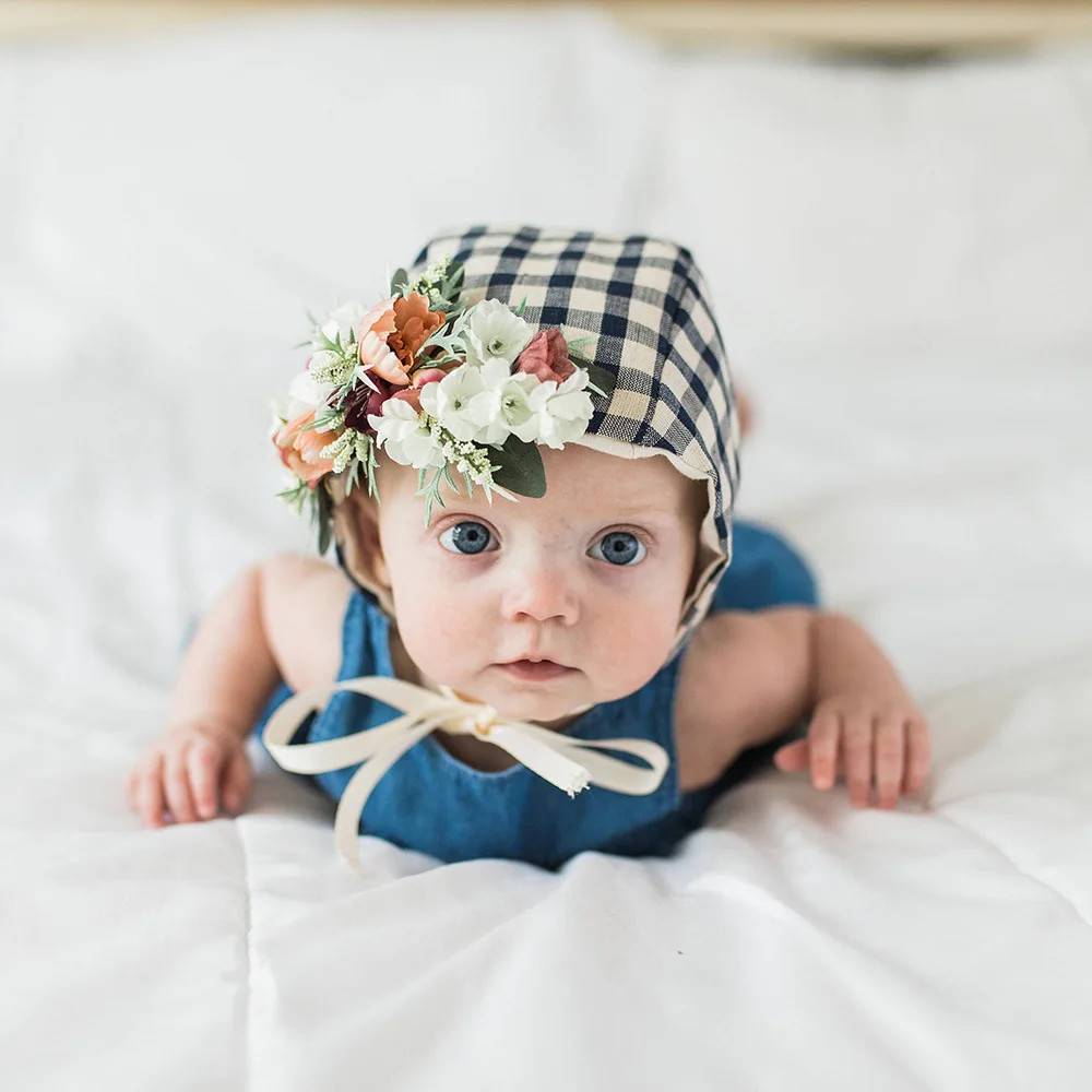 

Kid's Princess Hat Girls Baby Cute Flowers Court Hat Children Summer Sun Hat Photo Portrait Hat Beanie