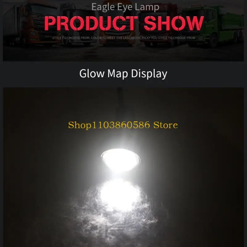 

242A Car Daytime Running Backup Turn Lights Eye License Plate Lamps 2pcs