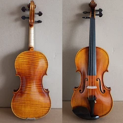 Strong tone Guarneri model Handmade Violin 4/4 Italian retro Oil varnish Maple Violin professional Musical Instruments with case