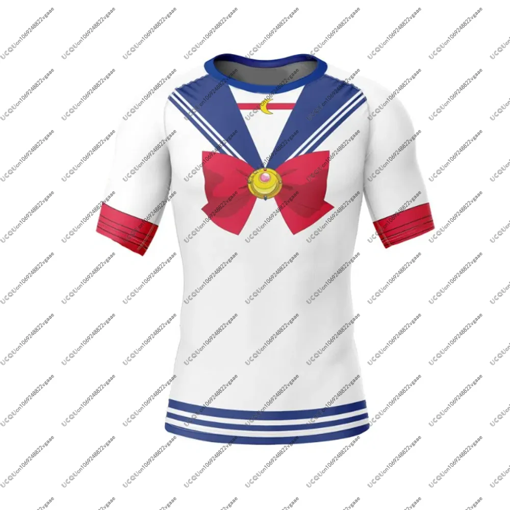 S-بحار القمر طفح الحرس ملابس رياضية الرجال الفتيان تي شيرت بنطال قصير تي شيرت السراويل البرازيلي جيو جيتسو الصالة الرياضية مجموعة 2 قطعة الخريف الشتاء