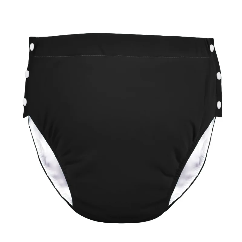 Adaptive Snap-Side 100% Cotton Incontinence Underwear for Adults | Easy-Open Reusable Care Pants