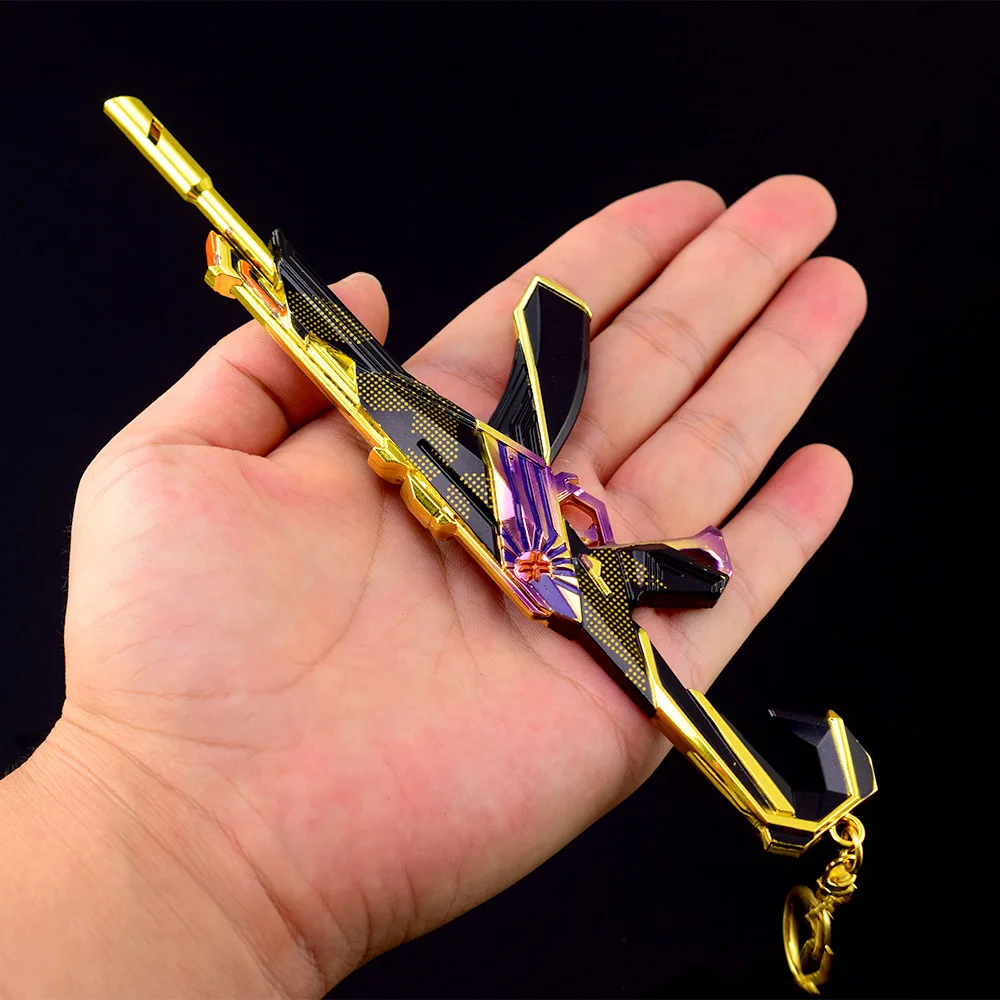 18cm Valorant Champions 2023 Vandal  Keychains Collection Game Metal Weapon Model Pendant Accessories Kunai Karambit Gifts Toys