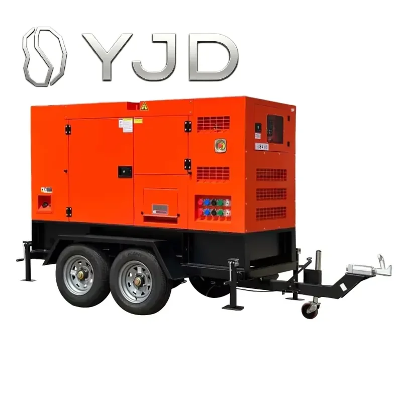 Hot Sale High Quality Engine Portable Power Generator KANGYU POWER KY-WF 20KW 78KVA Silent Trailer Generator