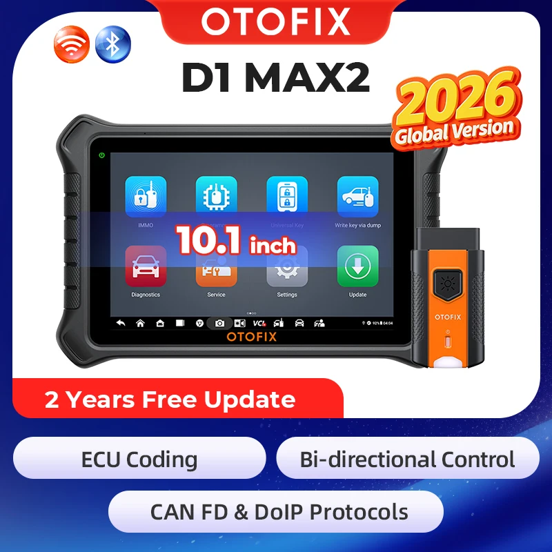 OTOFIX D1 Max2 Automotive Diagnostic Scan Tool Bi-Directional Scanner ECU Coding DoIP & CANFD 2 Years Update Upgraded of D1 PRO