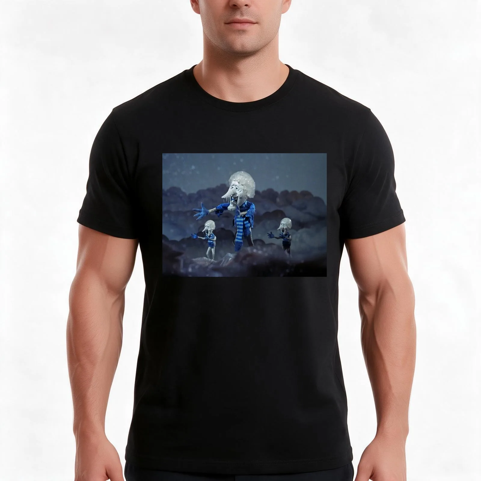 Snow Miser & Mini Mees T-Shirt Summer Casual Cotton Tee Oversized Streetwear Tops Vintage Graphic Print Unisex Men Women