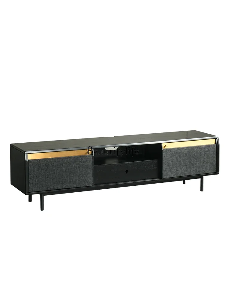

LNordic Small Apartment TV Cabinet Light Luxury Solid Wood Modern Minimalist Living Room Bedroom