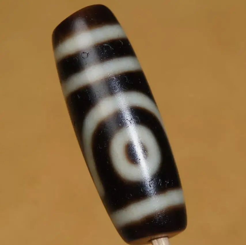 

Oily Smooth Old Agate Ancient Tibetan DZI Beads 2 Eye Amulet Pendant GZI 30×11mm