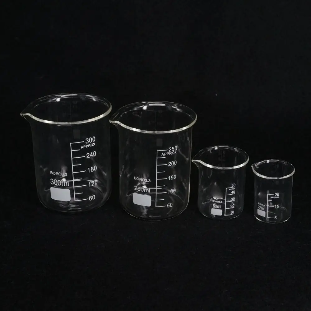 Thicken Lipstick Heating Beaker 10ml 25ml 50ml 100ml 150ml Transparent Scaled Measuring Cup Heat-resist DIY