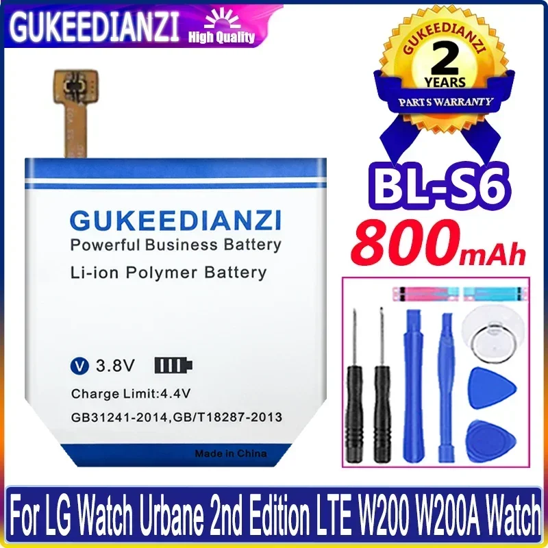 Replacement Battery BL-S6 BLS6 For LG Watch Urbane 2nd Edition LTE W200 W200A Batterij 800mAh