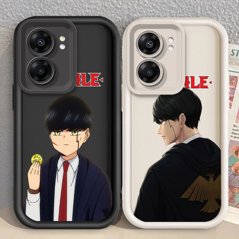 Anime Art M-Mashle Cool Eye Ladder For OPPO Find X5 X3 A58 A57 A55 A53 A54 A92 A74 A78 A98 A16 A94 A76 A72 5G Soft Phone Case