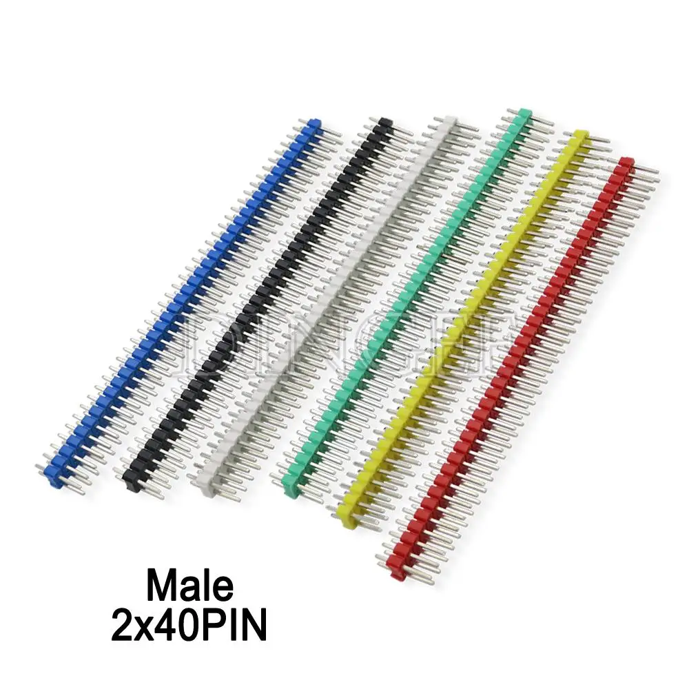 10PCS/lot 40Pin 2.54mm Single Double Row Straight Male Female Pin Header Connector Strip For PBC Ardunio 40P