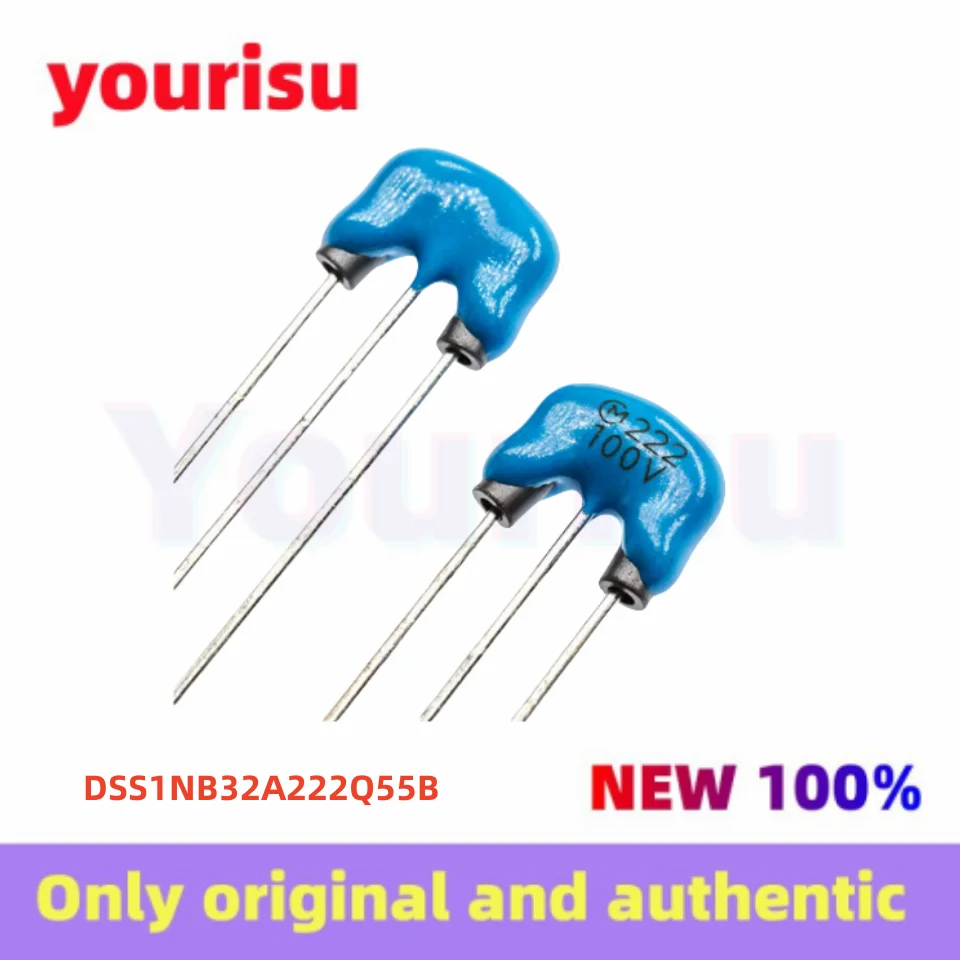 10-50Pcs/Lot Original DSS1NB32A222Q55B DSS1NB32A222 EMI noise filter three-terminal capacitor 2.2nF 2200pF 100V 6A