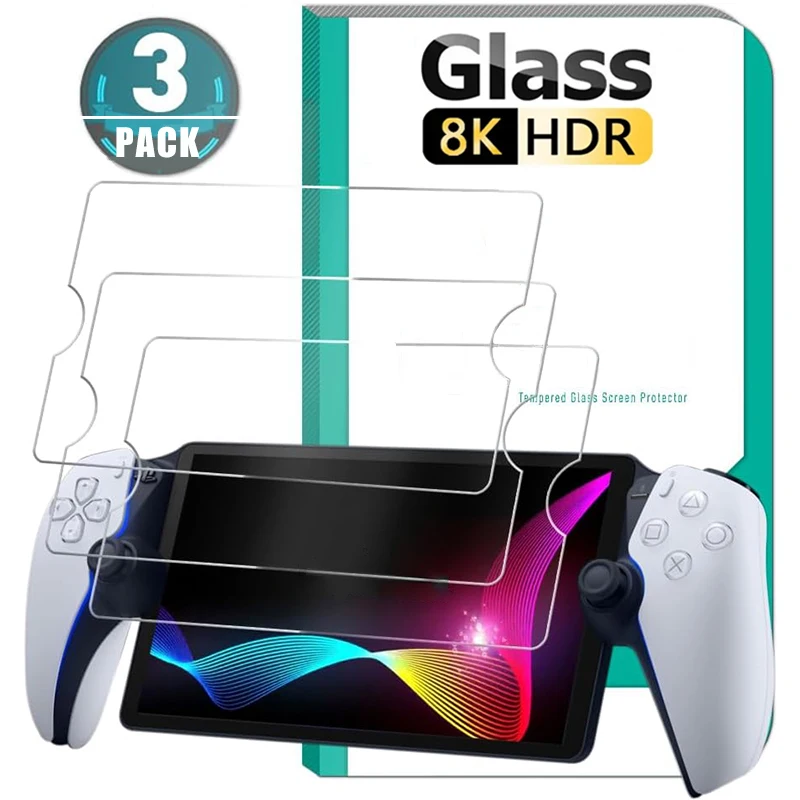 3-1Pcs Tempered Glass Screen Protectors for Sony PlayStation Portal HD Transparent Protective Film for PlayStation PS5 Portal