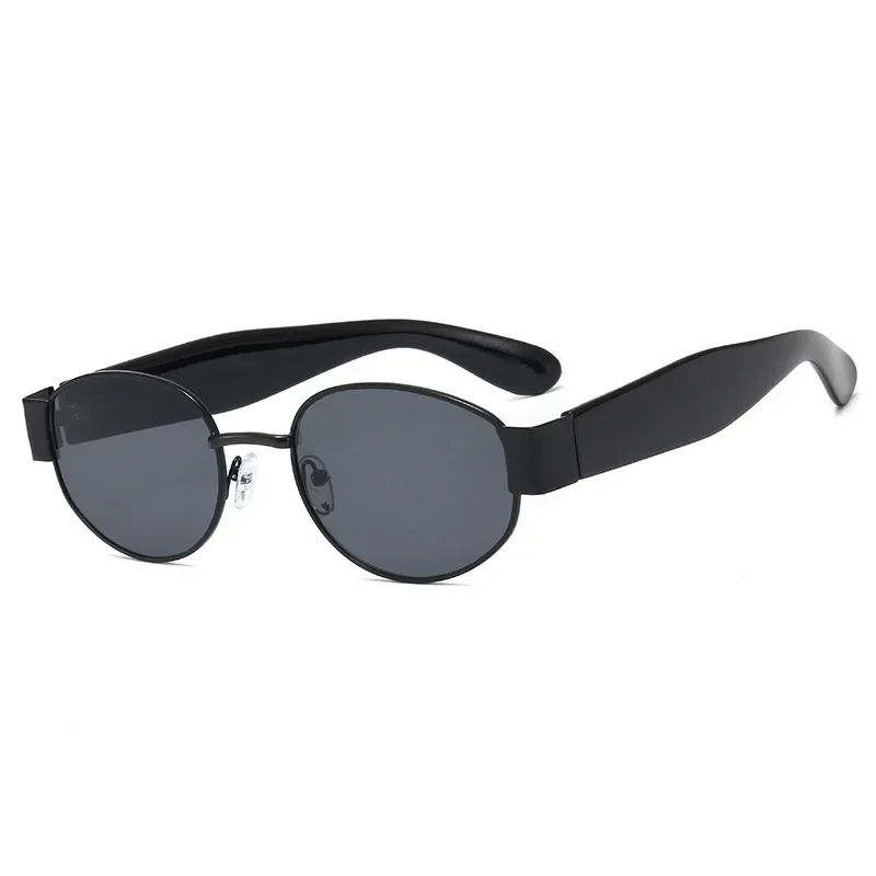High Quality Metal Frame Sun Glasses Women Classic Oval Retro Sunglasses Designer Protective Driving Glasses UV400 Eyewear image 4
