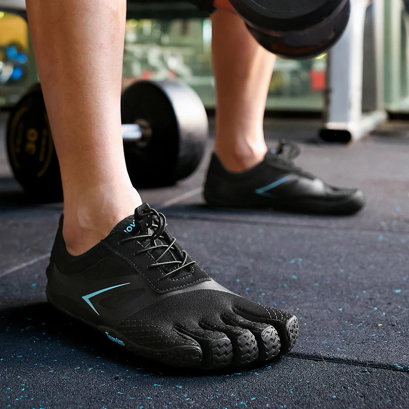 Men Separated Toe True Split Five Toe Barefoot Shoes Lightweight Non Slip Gym Workout Running Climbing Outdoor Sports Shoes