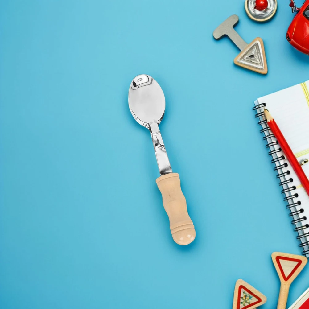 Cuillères musicales en acier inoxydable, 2 pièces, Percussion à main, son clair, Portable, extérieur, intérieur, rustique, jouets pour enfants, Instruments