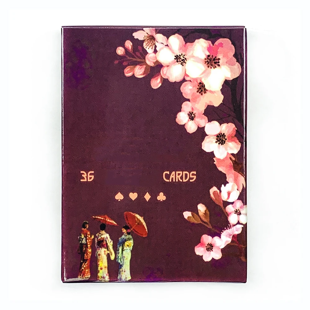 Oracle Cards Board Game 36 Cards Cherry Blossoms , Stylish & Compact, Includes Guidebook, Ideal For Divination & Party Games
