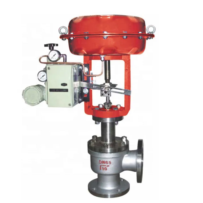 Insulation jacketed single seat CF8 regulating valve with Pneumatic Actuator