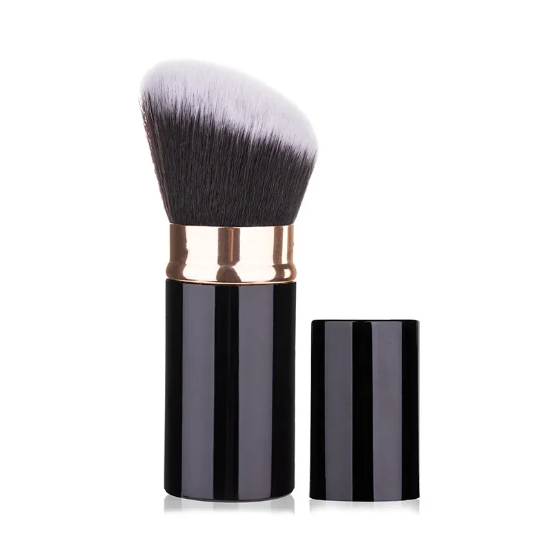 Portable Foundation Makeup Brush Retractable Mini Loose Powder Blush Brush Kabuki Brush Face Brushes Beauty Cosmetic Travel Tool