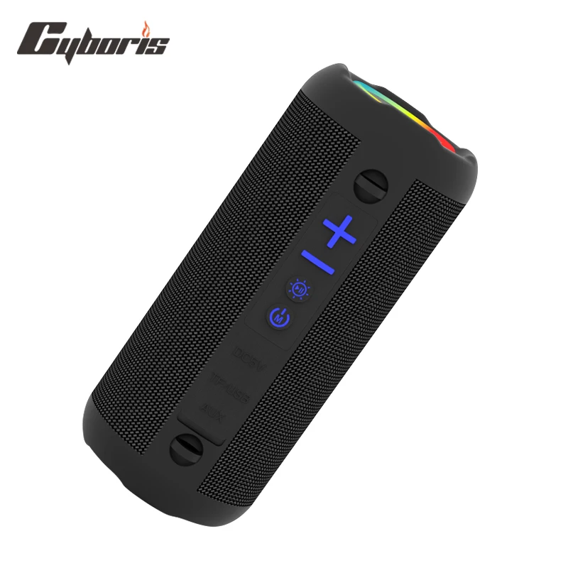 

Cyboris S9 Portable Bluetooth Speaker 20W IPX6 Waterproof Powerful Sound Box Bass Boost Dual Pairing True Wireless RGB Speakers