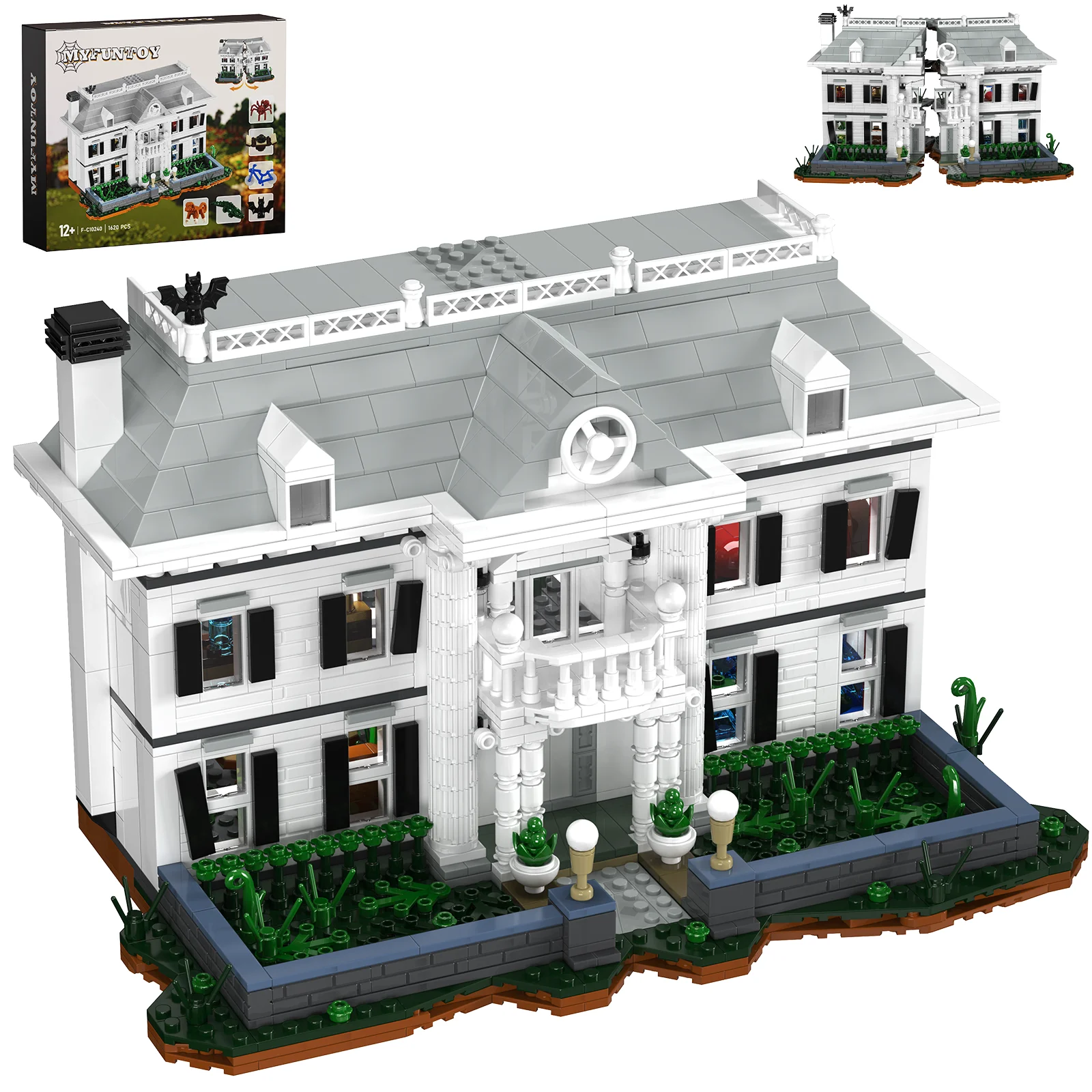 

Набор строительных блоков Jumanji House, набор строительных блоков из фильма «Барландский особняк», подарок для фанатов, мальчиков и девочек (1620 шт.)