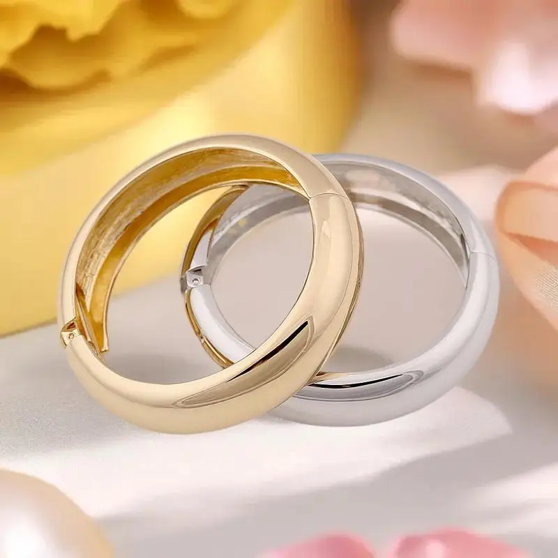 メイラードヴィンテージパンクバングルファッションヒップホップラウンド幾何学ワイドバングル女性男性ブレスレットジュエリー