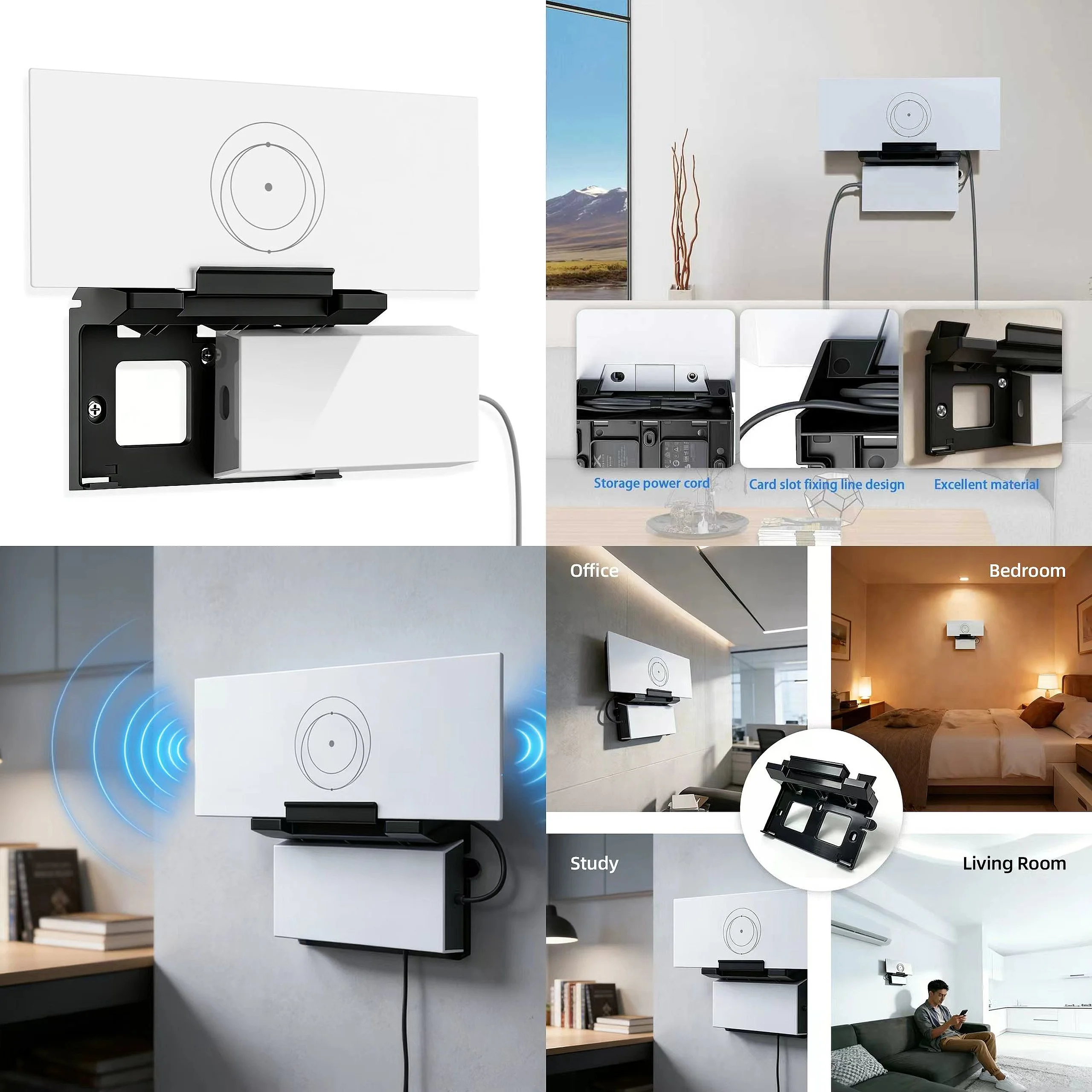 Starlink Gen 3 Router Wall Mount Kit with Cable Storage Slot Starlink Gen3 Router Accessories