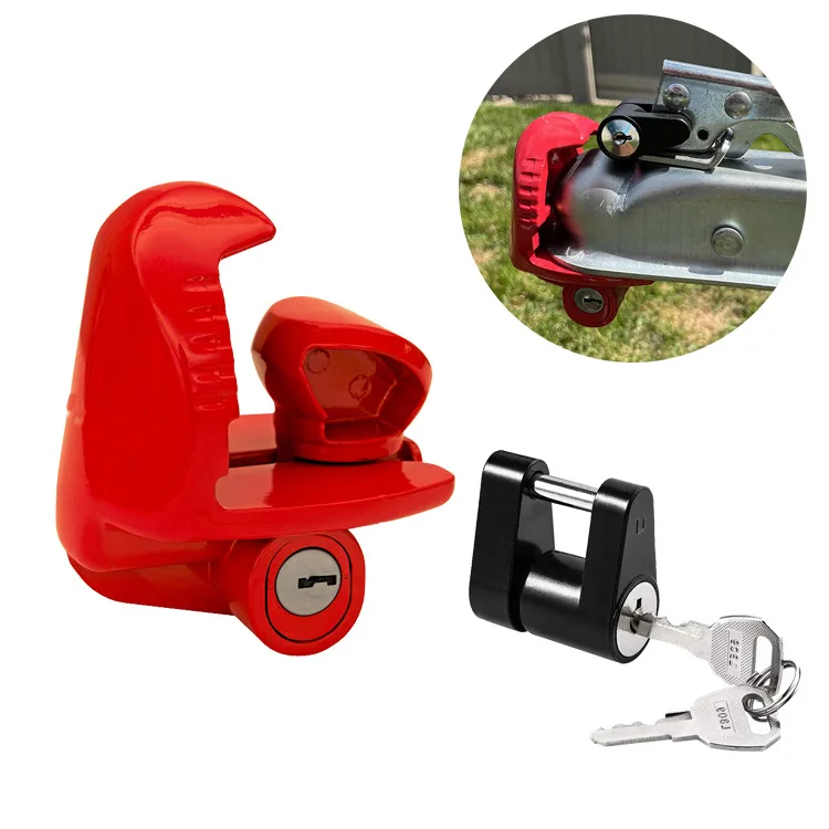 RV Trailer Lock Hook Tractor Trailer  1/4 Hook Lock Connector Lock Set