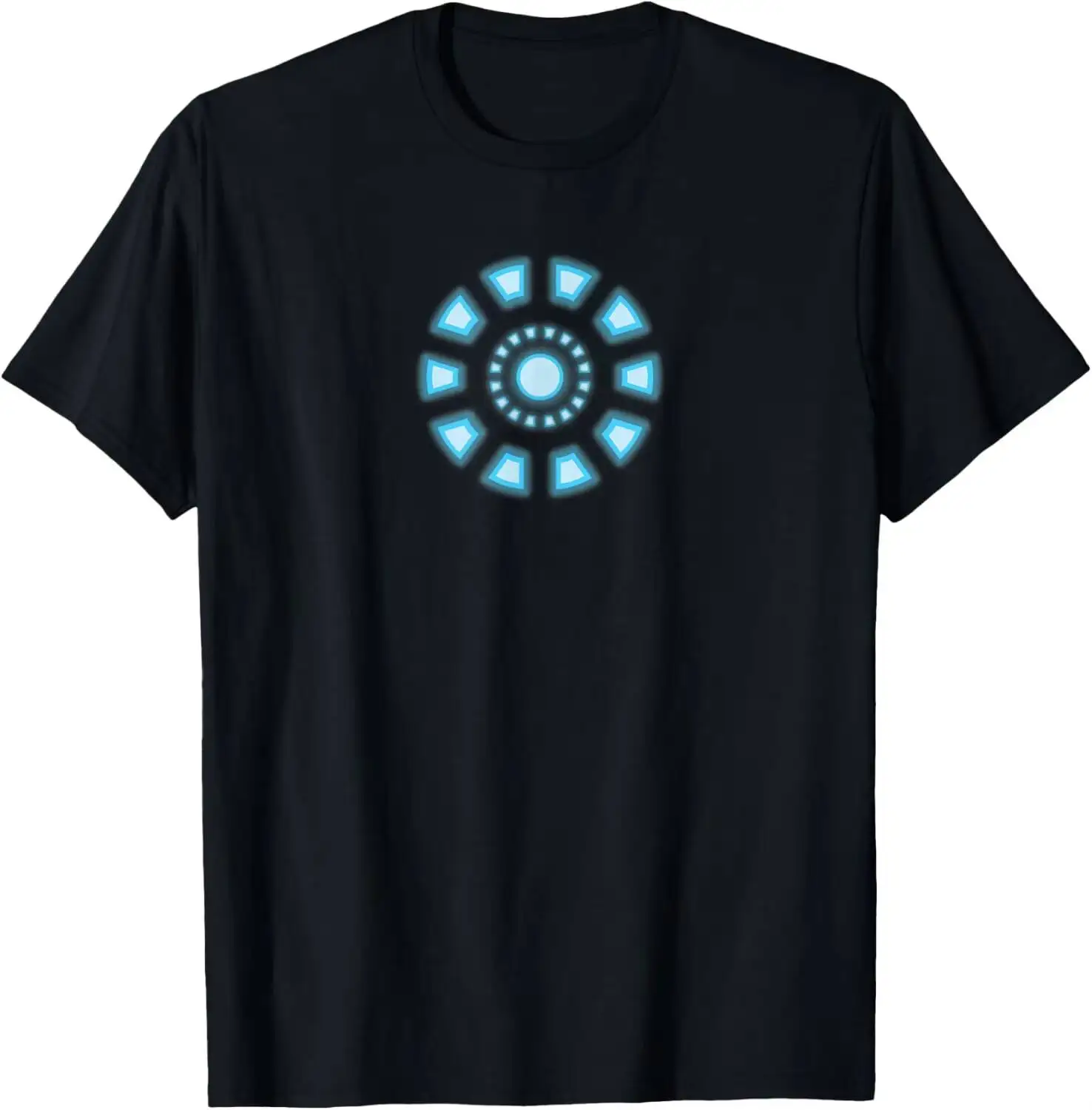 Studios Iron Man Tony Stark Arc Reactor Classic Summer Short-Sleeved Breathable Sweat-Wicking Versatile Fashion T-Shirt 100%