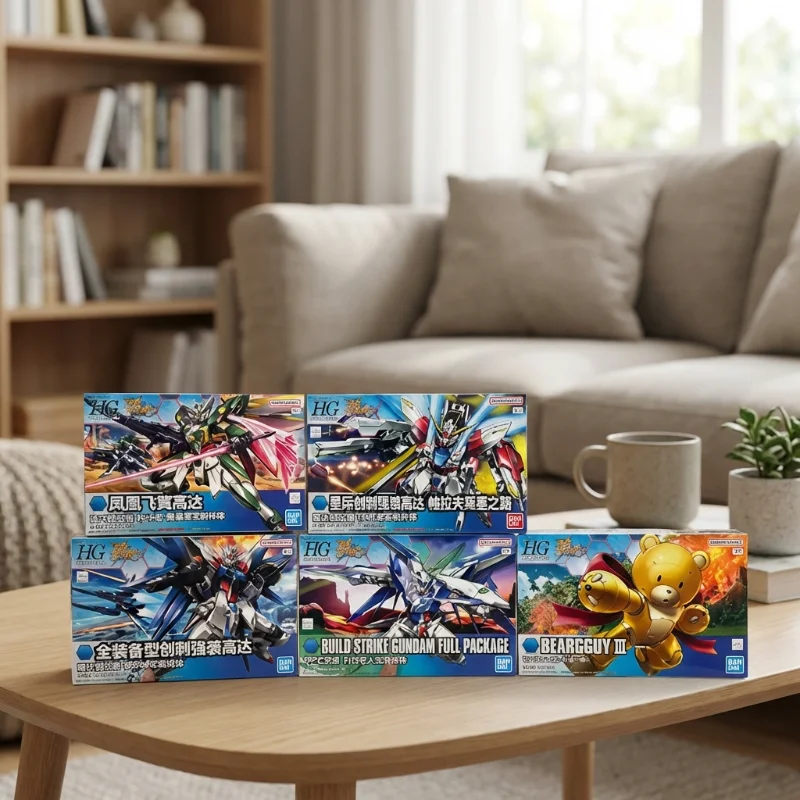 

Конструктор Bandai HG Gundam Build Fighters Rebirth Phoenix Full Armor Strike Exia для фанатов аниме: модель для эпических битв, коллекционная фигурка, подарок