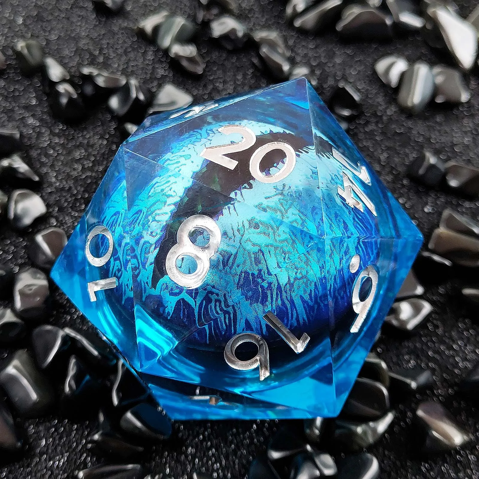 55 mm D20 Jumbo Bulk Eyes DND Eyes Dice Sharp für RPG Dungeons and Dragons Rollenspiele, Tischspiele, Requisiten, Spielzeugzubehör