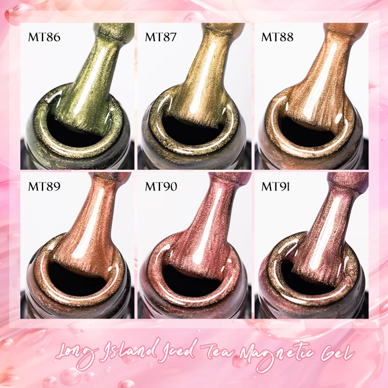 7 ml Long Island Ice Tea Crystal Cat Magnetischer Gel-Nagellack, Gelee-Glasperlen, semi-permanent, Soak Off UV-Gel-Lack