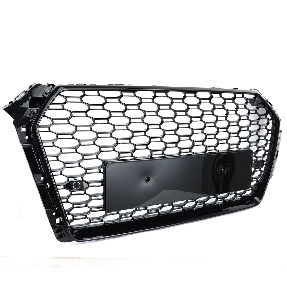 Front Bumper Grill for Audi A4 Avant S4 S-line B9 2017 -2019 EU Version Accessories 8W0853651Racing Mesh Hex Honeycomb Grille