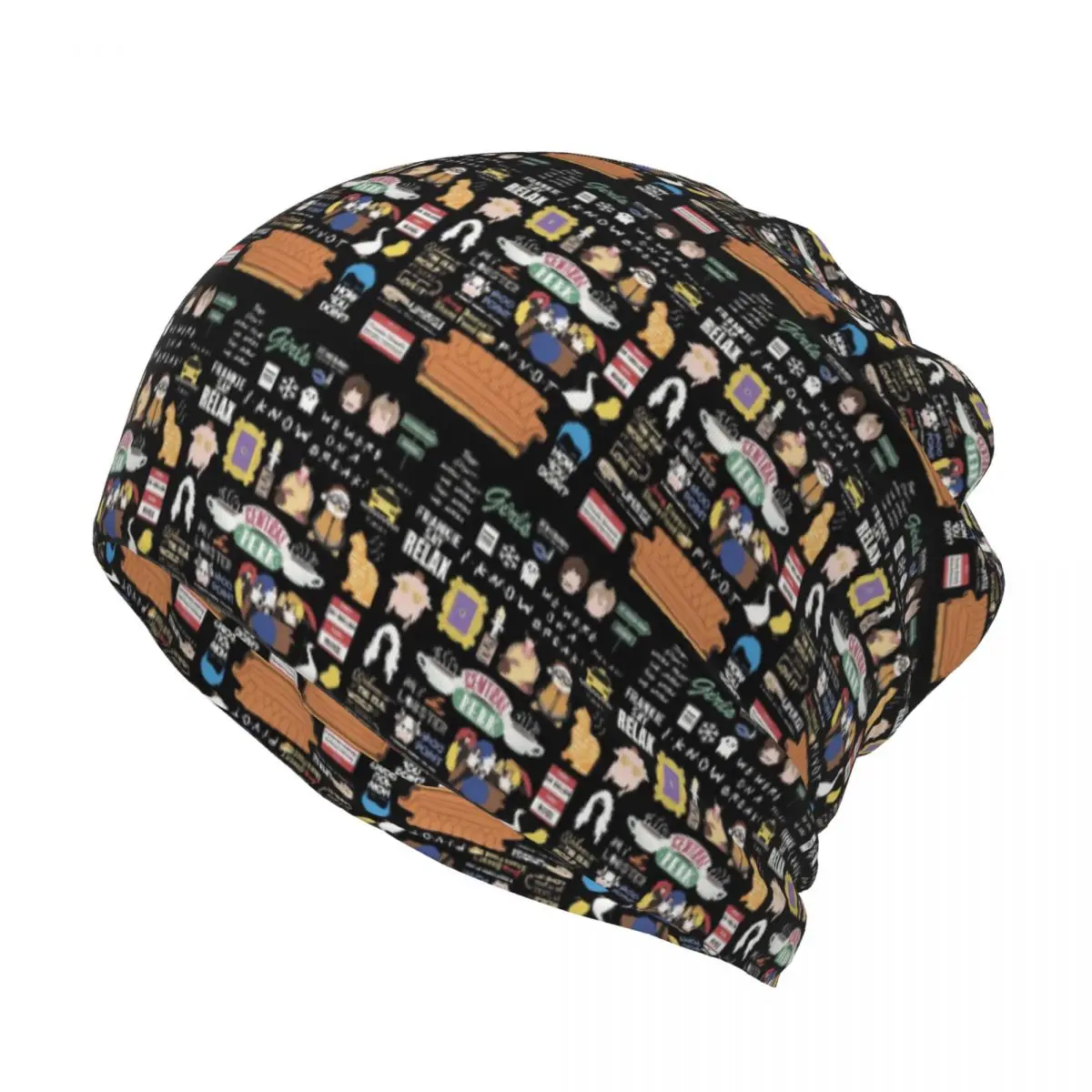 Unisex Funny Friends Collage Bandana Neck Cover Mask Scarf Multi-use Balaclava Beanies Hat for Men Women Adult Winter