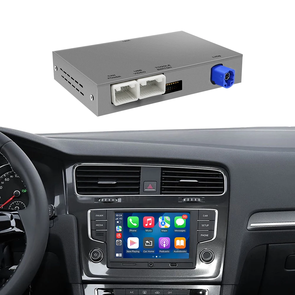 Für VW Volkswagen Golf 7 Skoda Octavia Polo Passat 8 Kabelloses Carplay Android Auto Bluetooth-Funktion MIB1 MIB2 Decoder-Modul