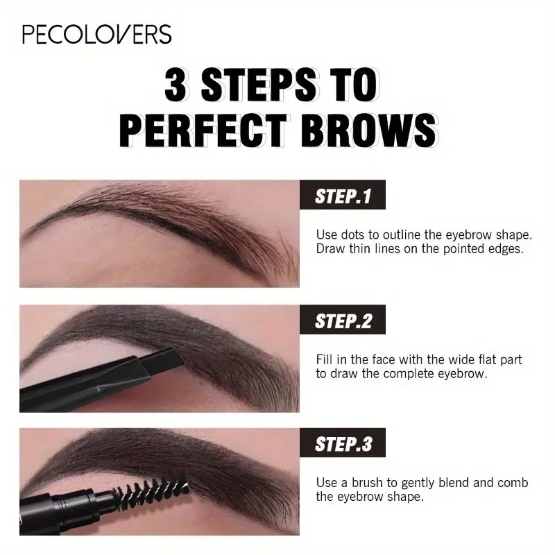 Lápiz de cejas Natural de larga duración suave No florece lápiz de cejas marrón negro cosméticos de maquillaje