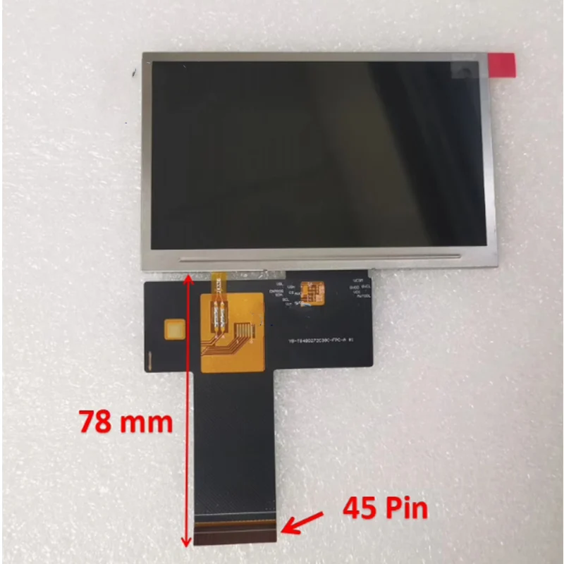 

4.3-inch 45P LCD screen YB-TG480272C38C-FPC-A YB-TG480272C38C-N-A0 internal screen