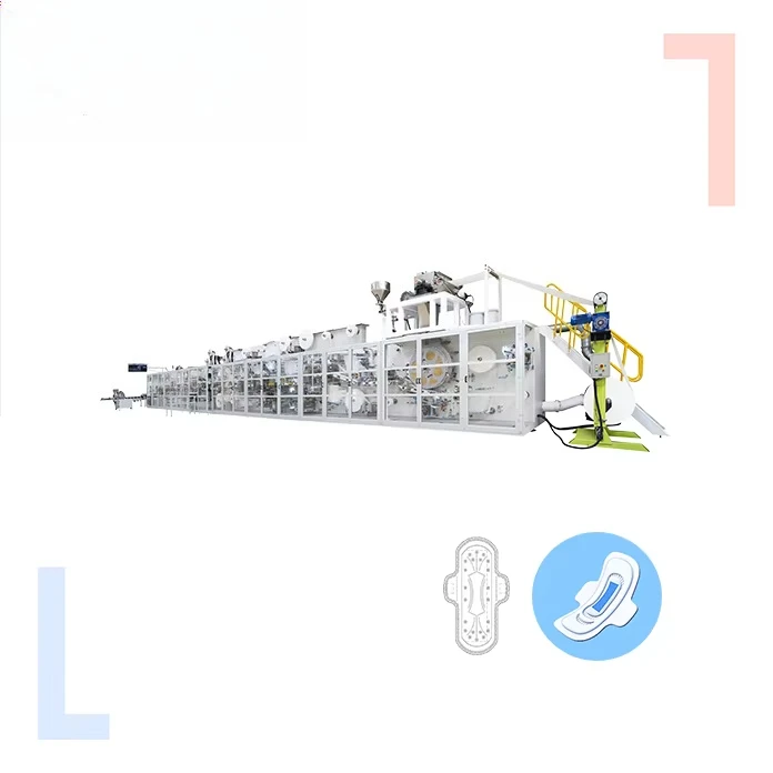 YG Elite Hygiene Machinery Pads For Women Sanitary Napkins Making Machine Customized Semi-Servo Sanitary Pad Machinery