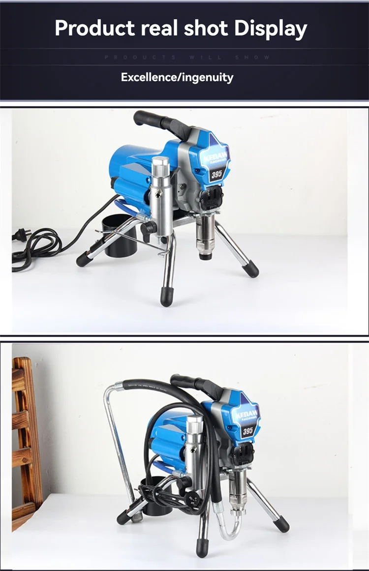 2200W 2.5L/Min High-Pressure New Airless Spray Machine Piston Sprayer Gun Electric Paint Sprayer 395 Painting Machine Tool