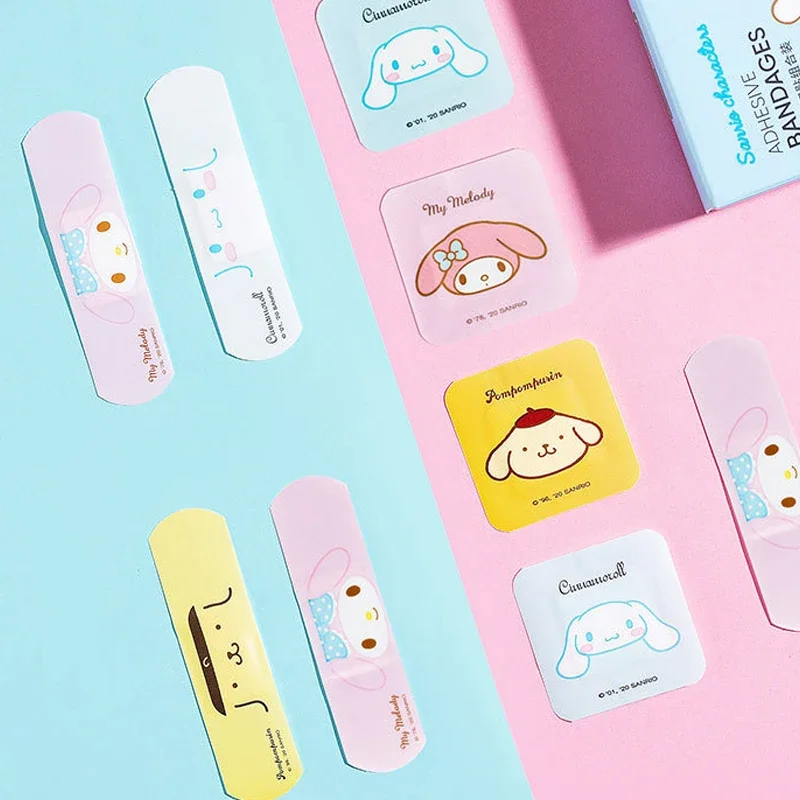 40 pz Sanrio Hello Kitty Cartoon Band-Aid impermeabile emostasi benda adesiva Kit di pronto soccorso medicazione medica cerotto adesivo