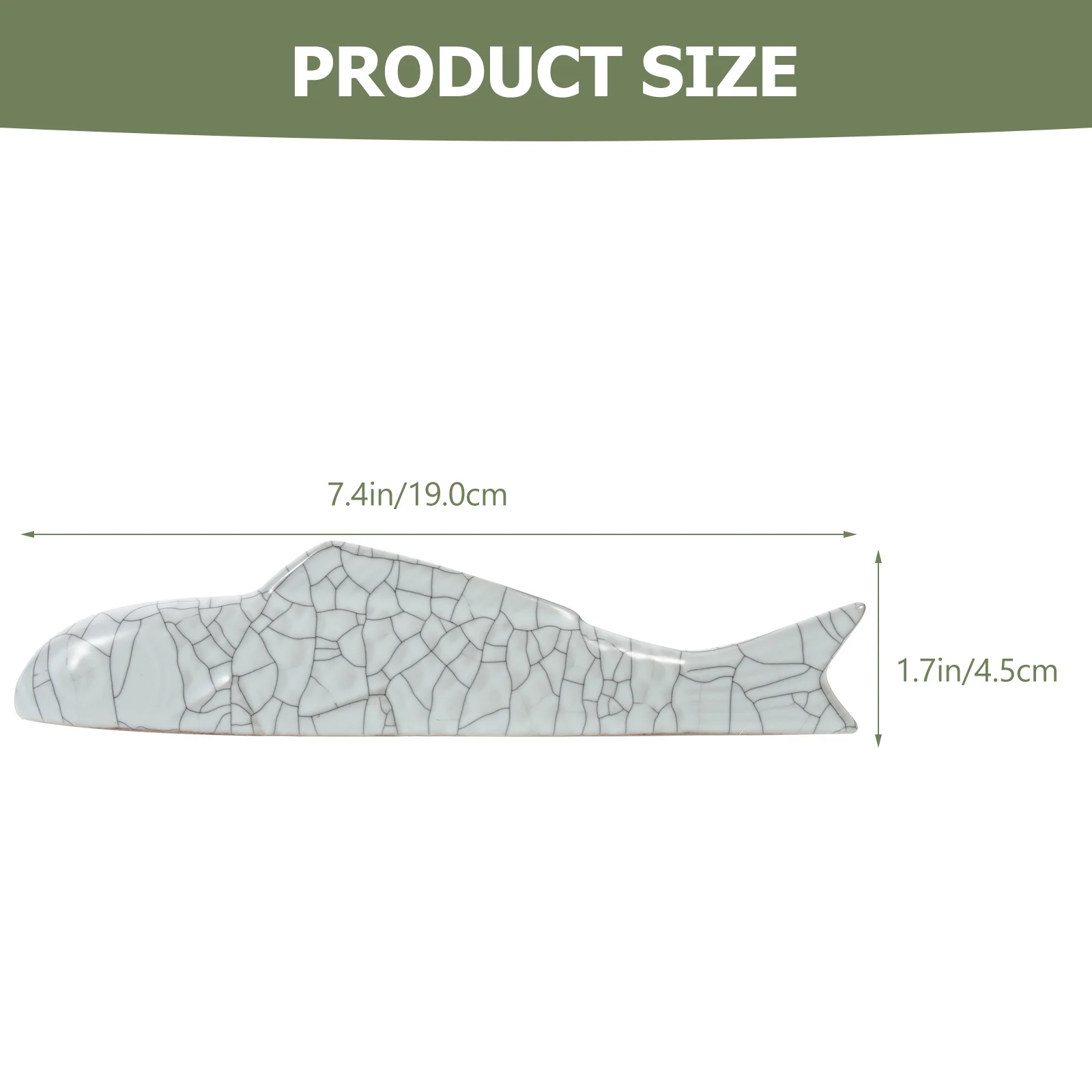 Keramik-Briefbeschwerer in Karpfenform, chinesisches Kalligraphie-Werkzeug, langes, glattes Papier, flach, ordentlich, Auszeichnungen, Zeremonie, Geschenk
