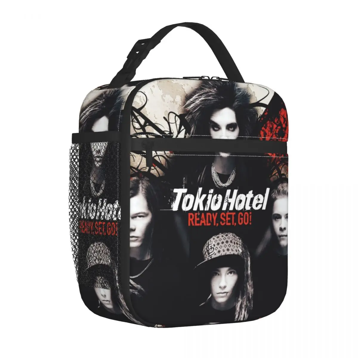 Tokio Hotels Heavy Metal Music Rock Resuable Lunch Boxes Women Waterproof Thermal Cooler Food Insulated Lunch Bag Office Work