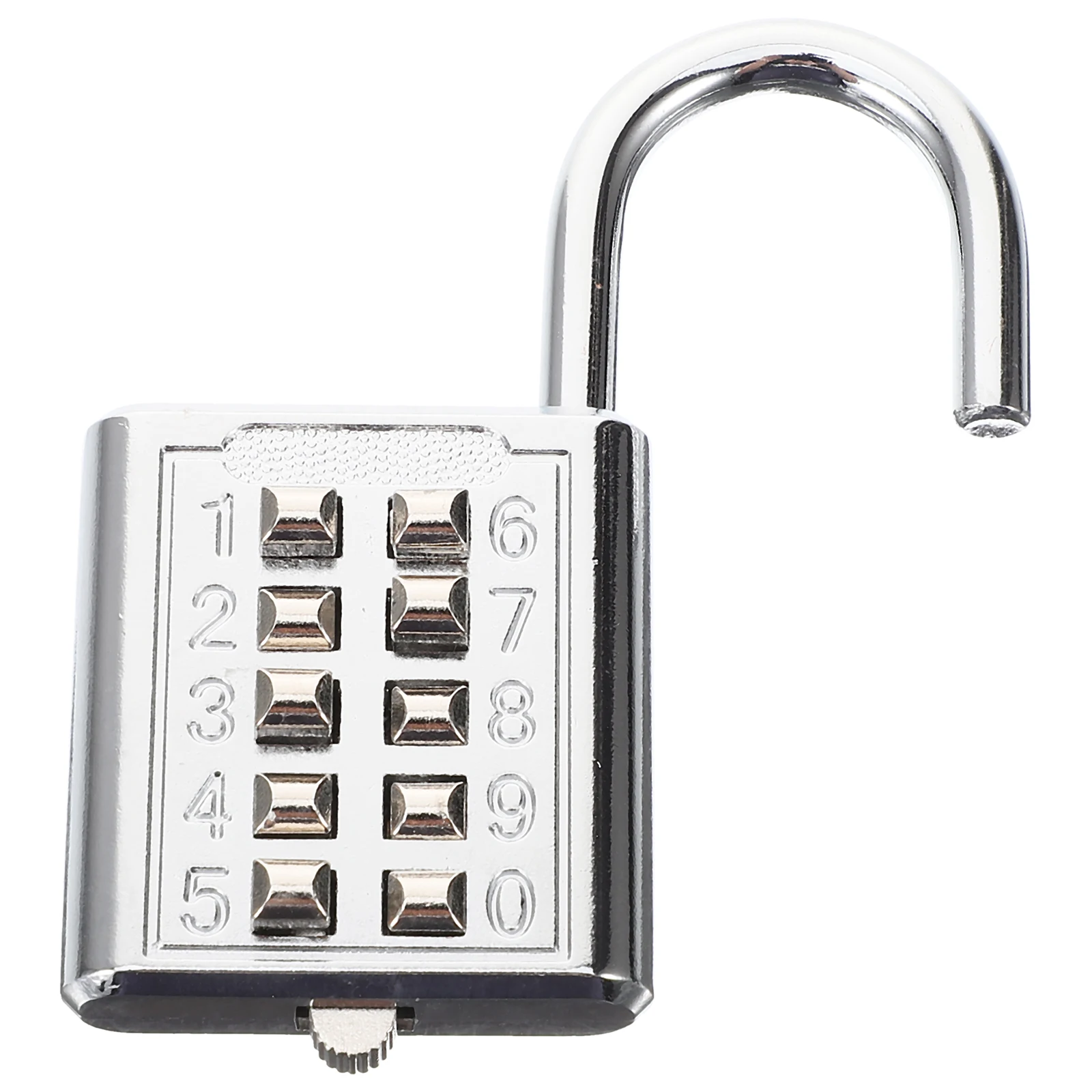 

Suitcase Lock 10-bit Key Padlock Locks for Suitcases Button Travel Luggage Metal Elder