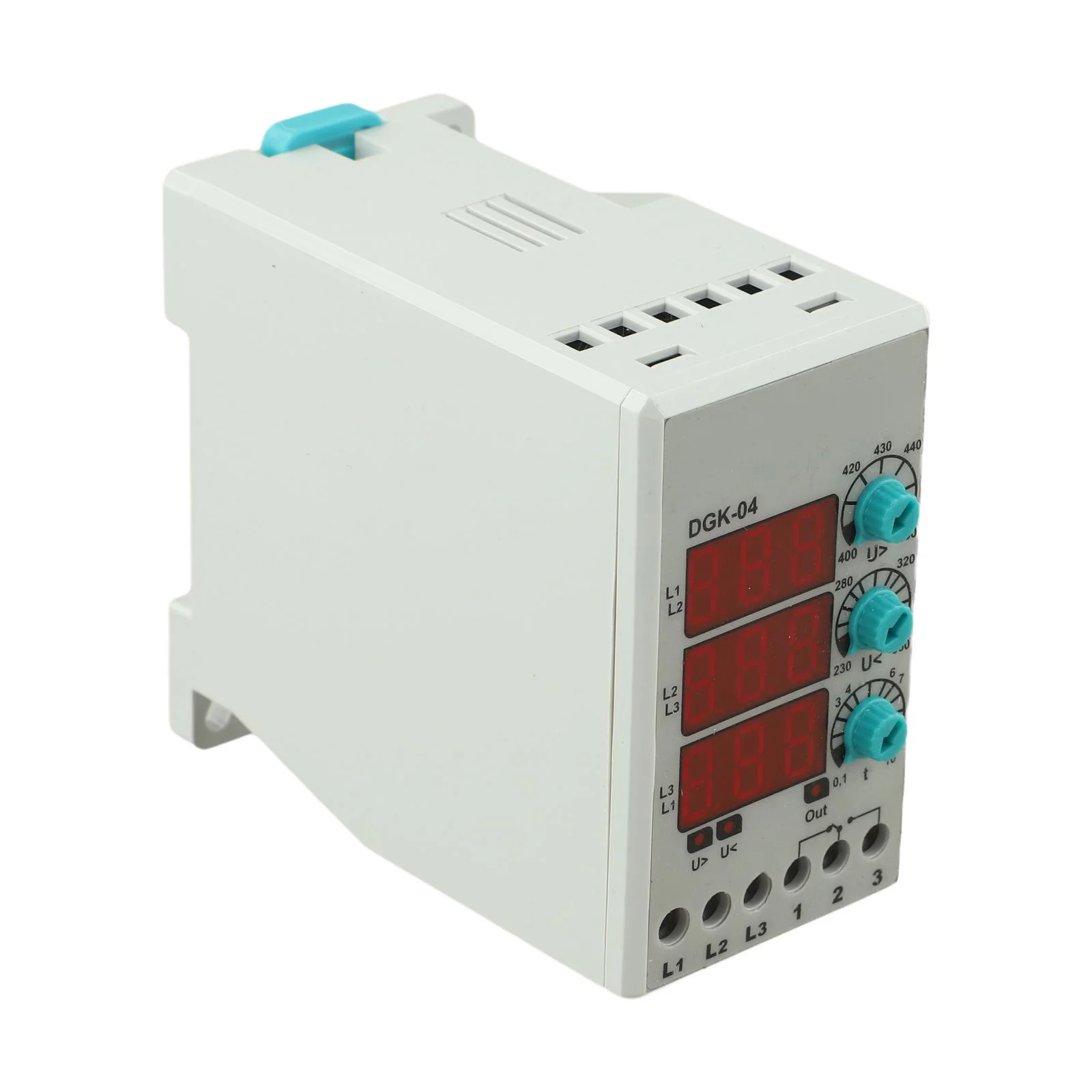 3 Phase 380V DGK04 Voltage Control Relay with Fault Detection and Adjustable Voltage Settings for Power Load Protection