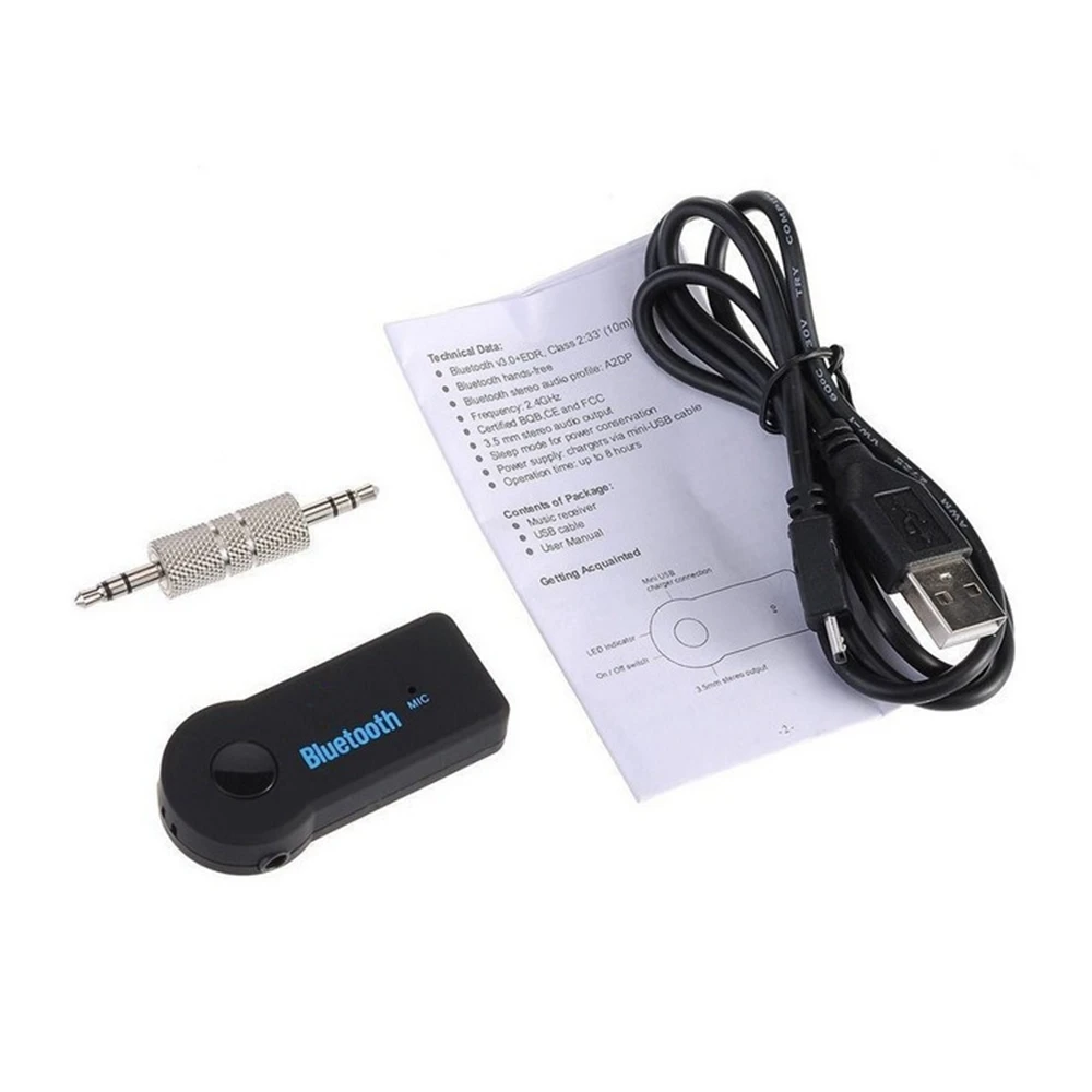 3.5mm Wireless Bluetooth Audio Receiver for Car Stereo Music Adapter