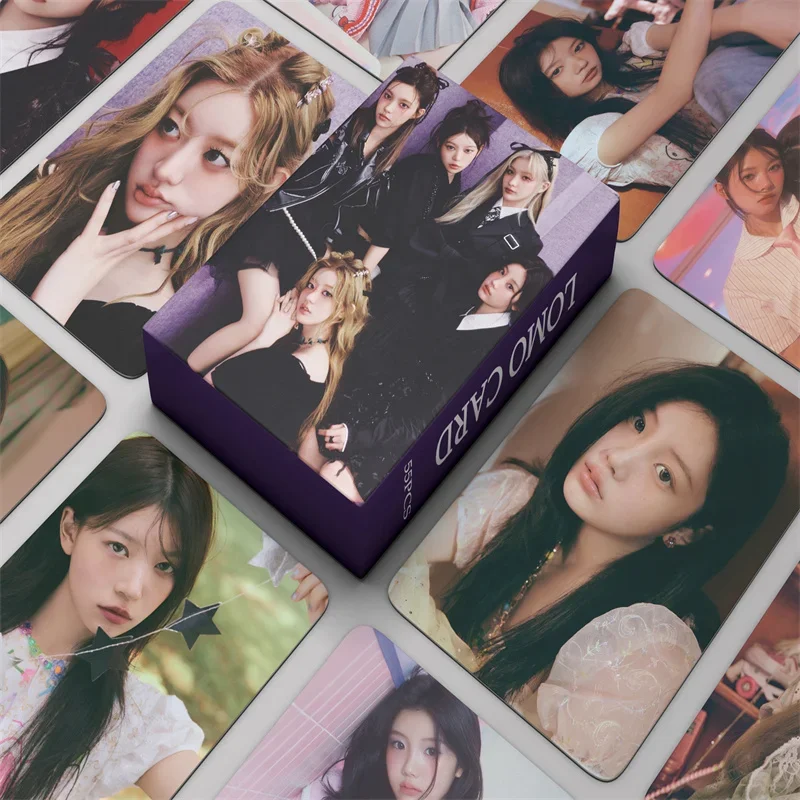55Pcs ILLIT Idol Girl 새 앨범 ILL LIKE YOU HD Printd Lomo 카드 YUNAH MINJU MOKA WONHEE IROHA 포토 카드 팬 선물